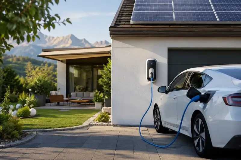 Guide Complet 2026 pour Recharger une Voiture Electrique Avec des Panneaux Solaires en Suisse